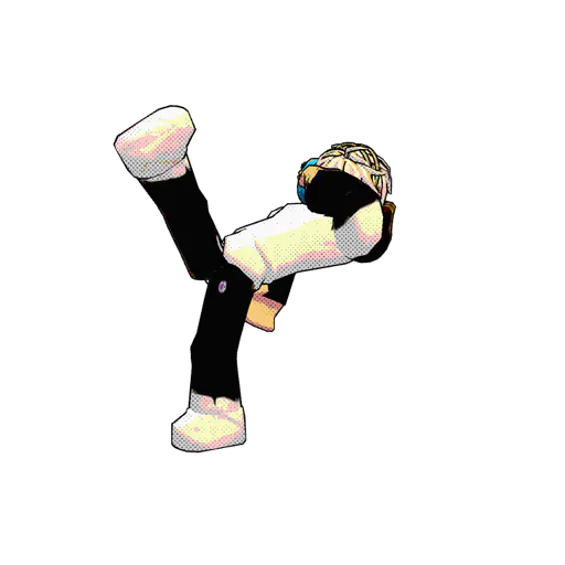 KICK! — Roblox avatar pose by @justasillib0i