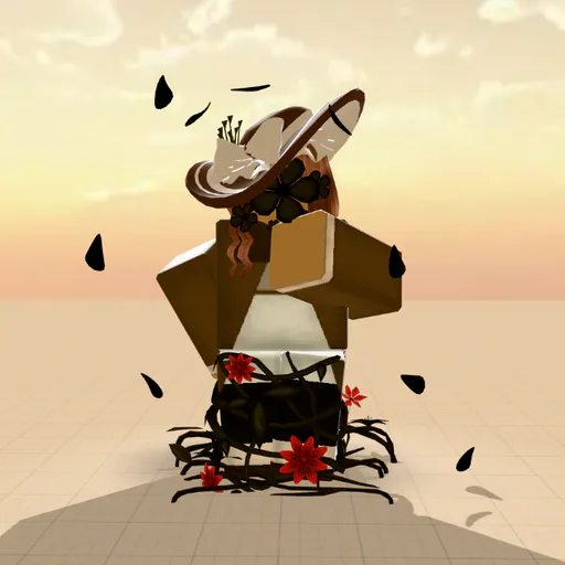 "nice view hm?" — Roblox avatar pose by @crispybluefish