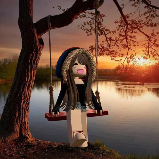 Relaxed Swing Sit — Roblox avatar pose by @suugarhh