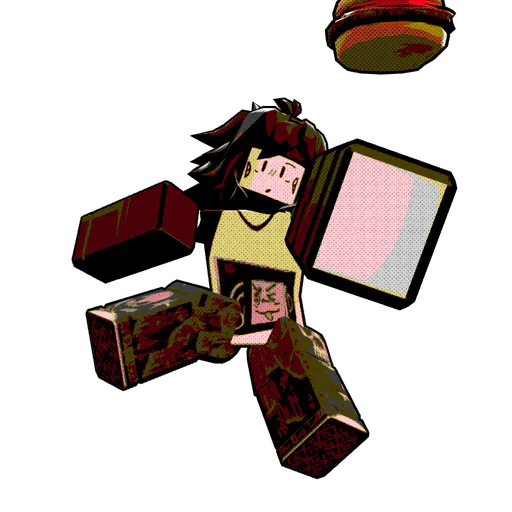 Yikes my burger- — Roblox avatar pose by @creator